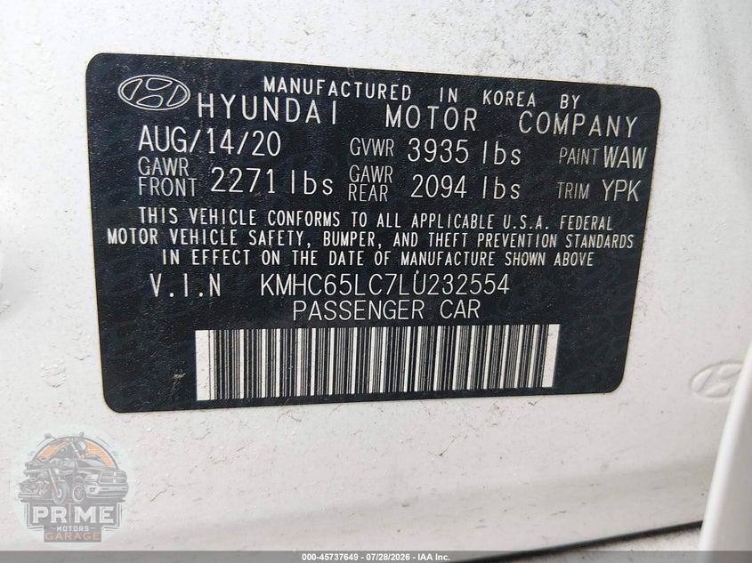 2020 HYUNDAI IONIQ HYBRID BLUE — фото 9