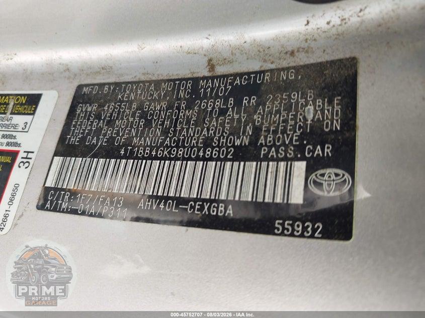 2008 TOYOTA CAMRY HYBRID — фото 9