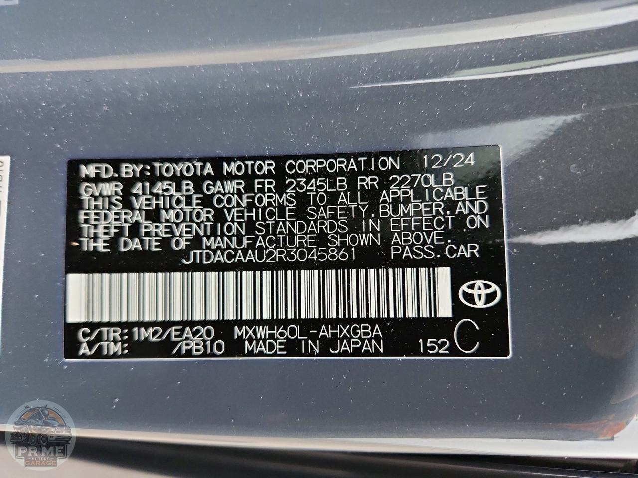 2024 TOYOTA PRIUS — фото 12