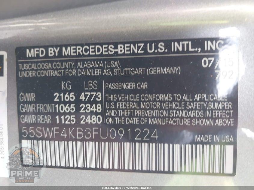 2015 MERCEDES-BENZ C 300 4MATIC — фото 9