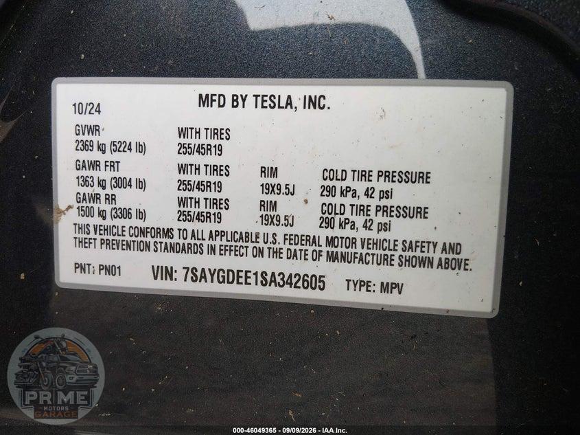 2025 TESLA MODEL Y LONG RANGE DUAL MOTOR ALL-WHEEL DRIVE — фото 9