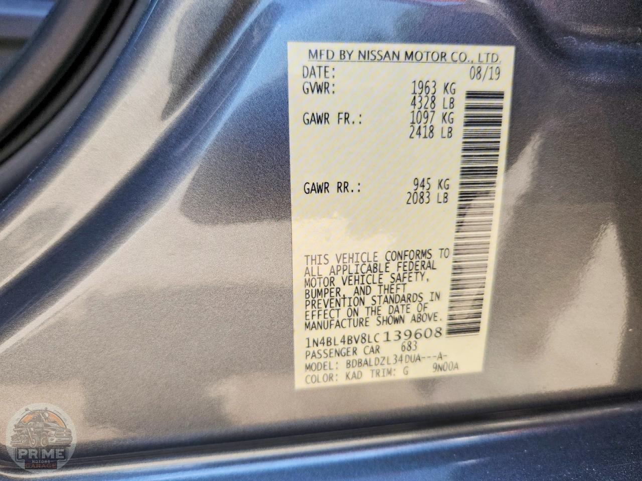 2020 NISSAN ALTIMA — фото 12