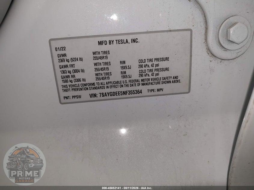 2022 TESLA MODEL Y LONG RANGE DUAL MOTOR ALL-WHEEL DRIVE — фото 9