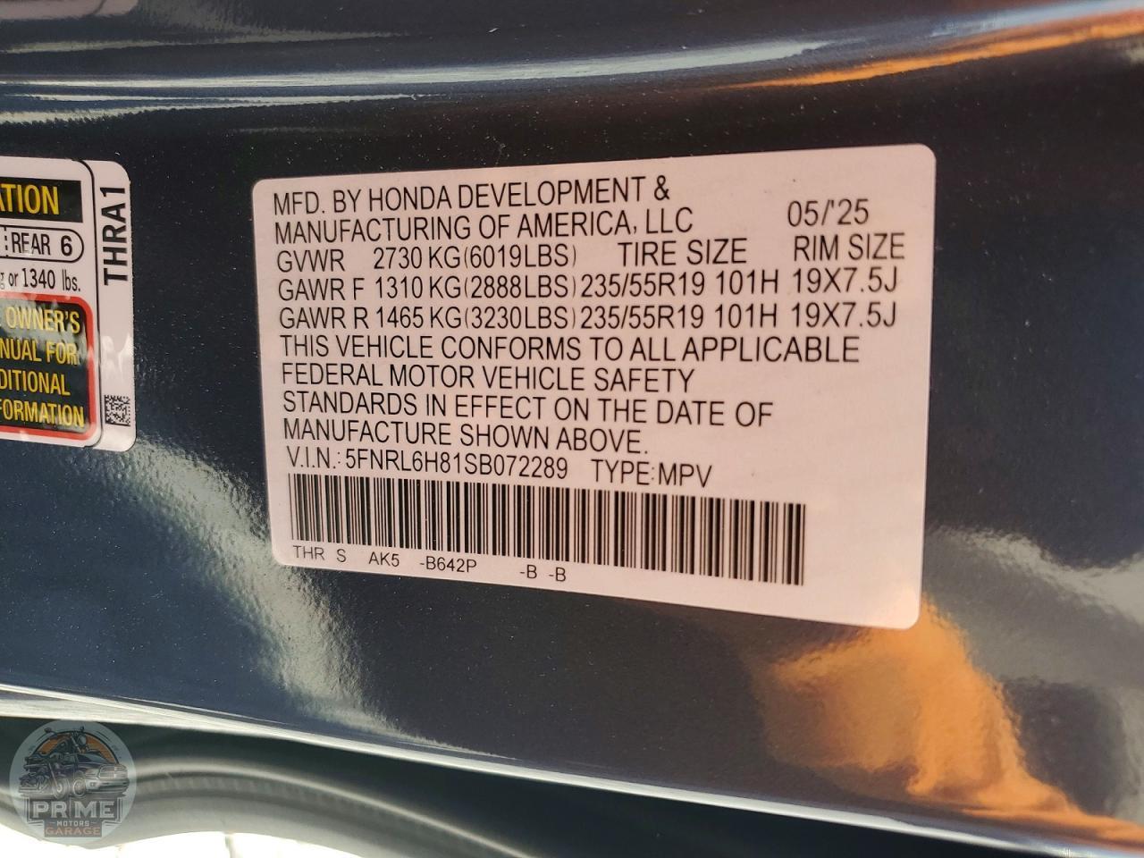 2025 HONDA ODYSSEY — фото 13