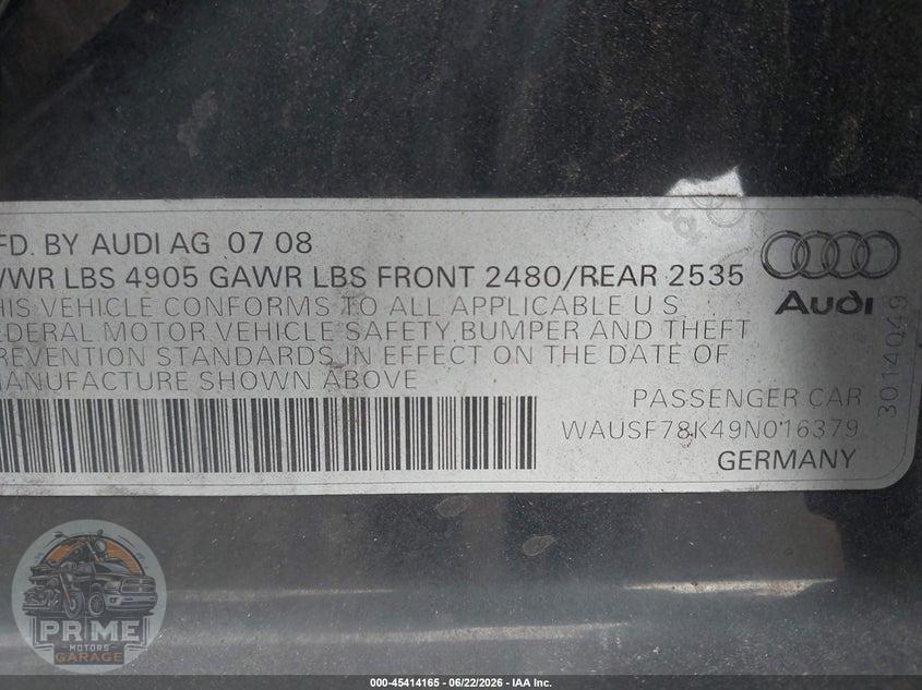 2009 AUDI A4 2.0T PREMIUM — фото 9