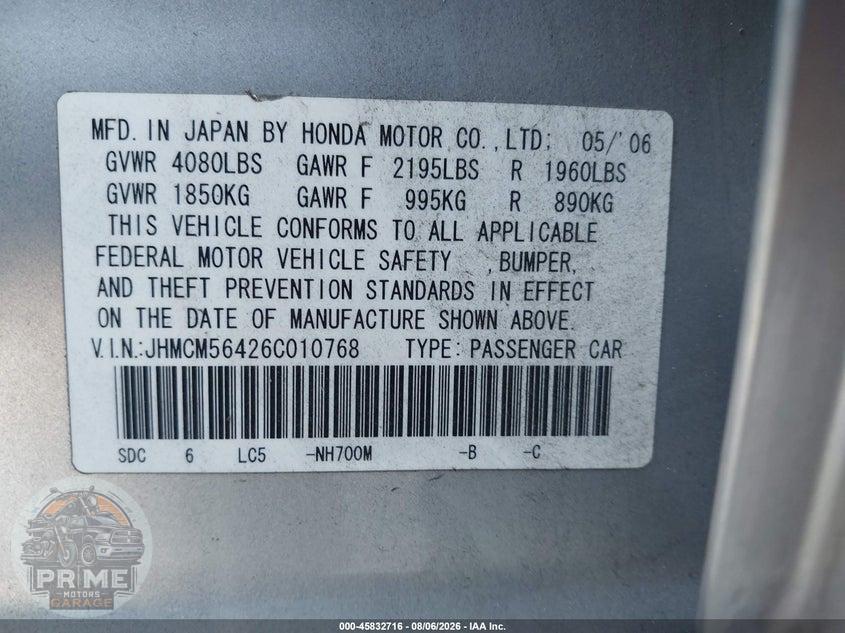 2006 HONDA ACCORD 2.4 LX — фото 9