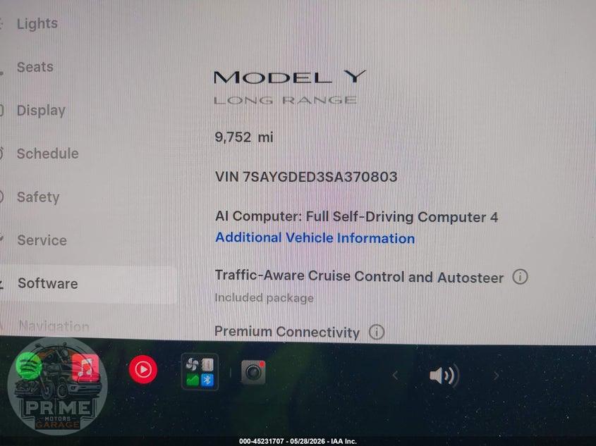 2025 TESLA MODEL Y LONG RANGE DUAL MOTOR REAR-WHEEL DRIVE — фото 7