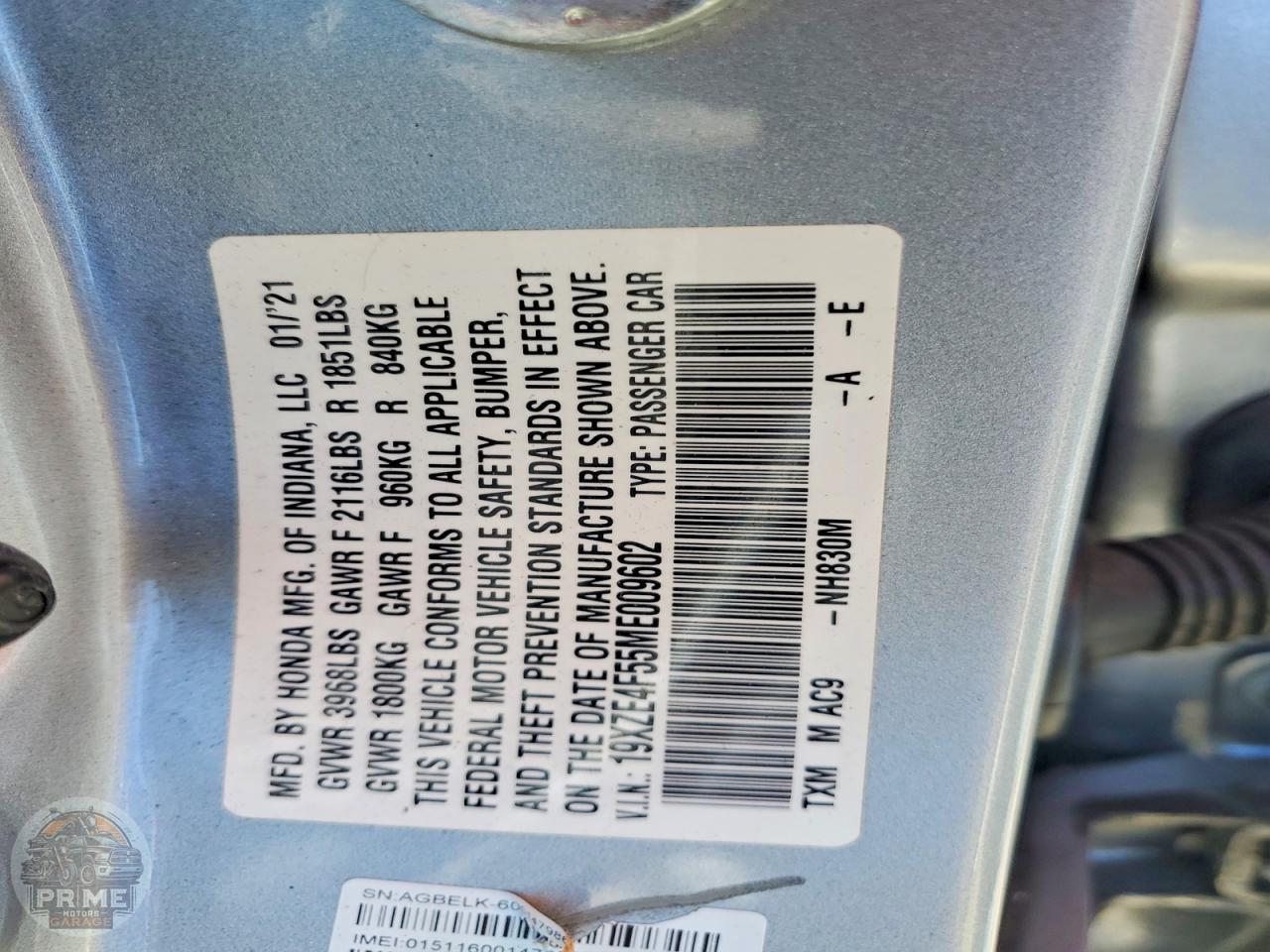 2021 HONDA INSIGHT — фото 12
