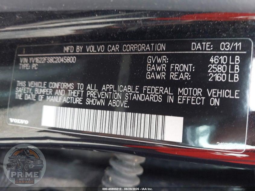 2012 VOLVO S60 T5 — фото 9
