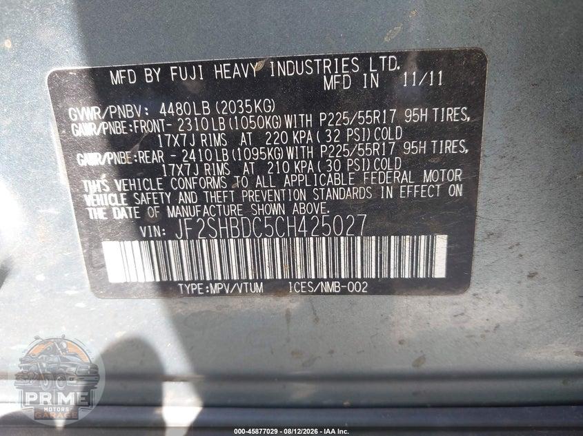 2012 SUBARU FORESTER 2.5X PREMIUM — фото 9