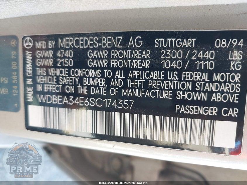 1995 MERCEDES-BENZ E 420 BASE/420 SPECIAL — фото 9