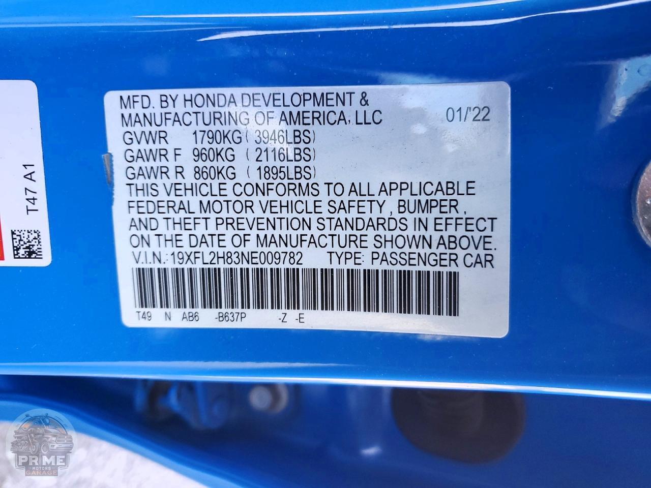 2022 HONDA CIVIC — фото 12