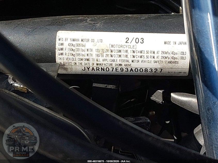 2003 YAMAHA FZS10 — фото 10