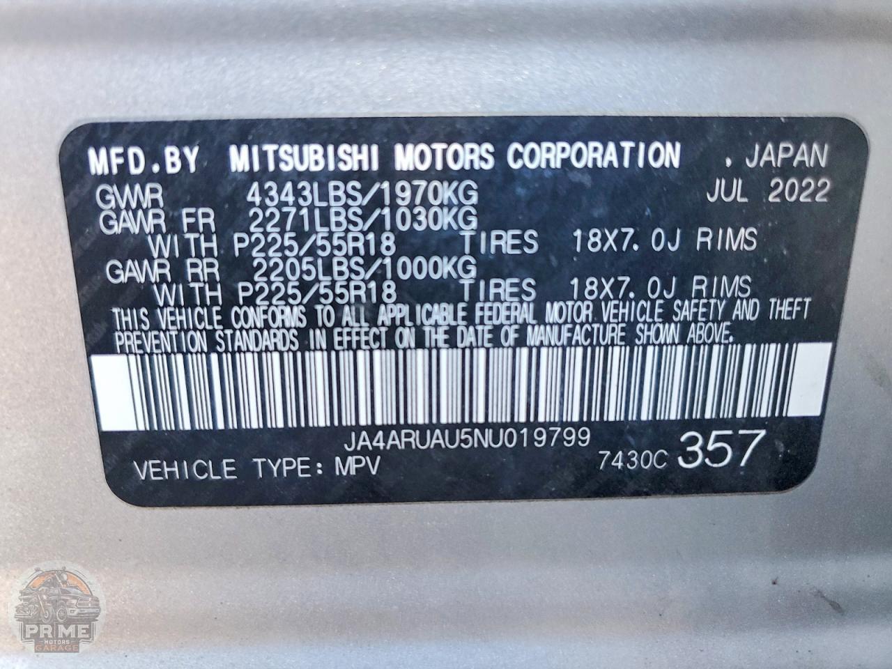 2022 MITSUBISHI OUTLANDER — фото 27