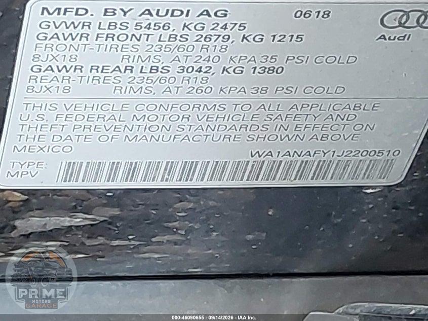 2018 AUDI Q5 2.0T PREMIUM/2.0T TECH PREMIUM — фото 9