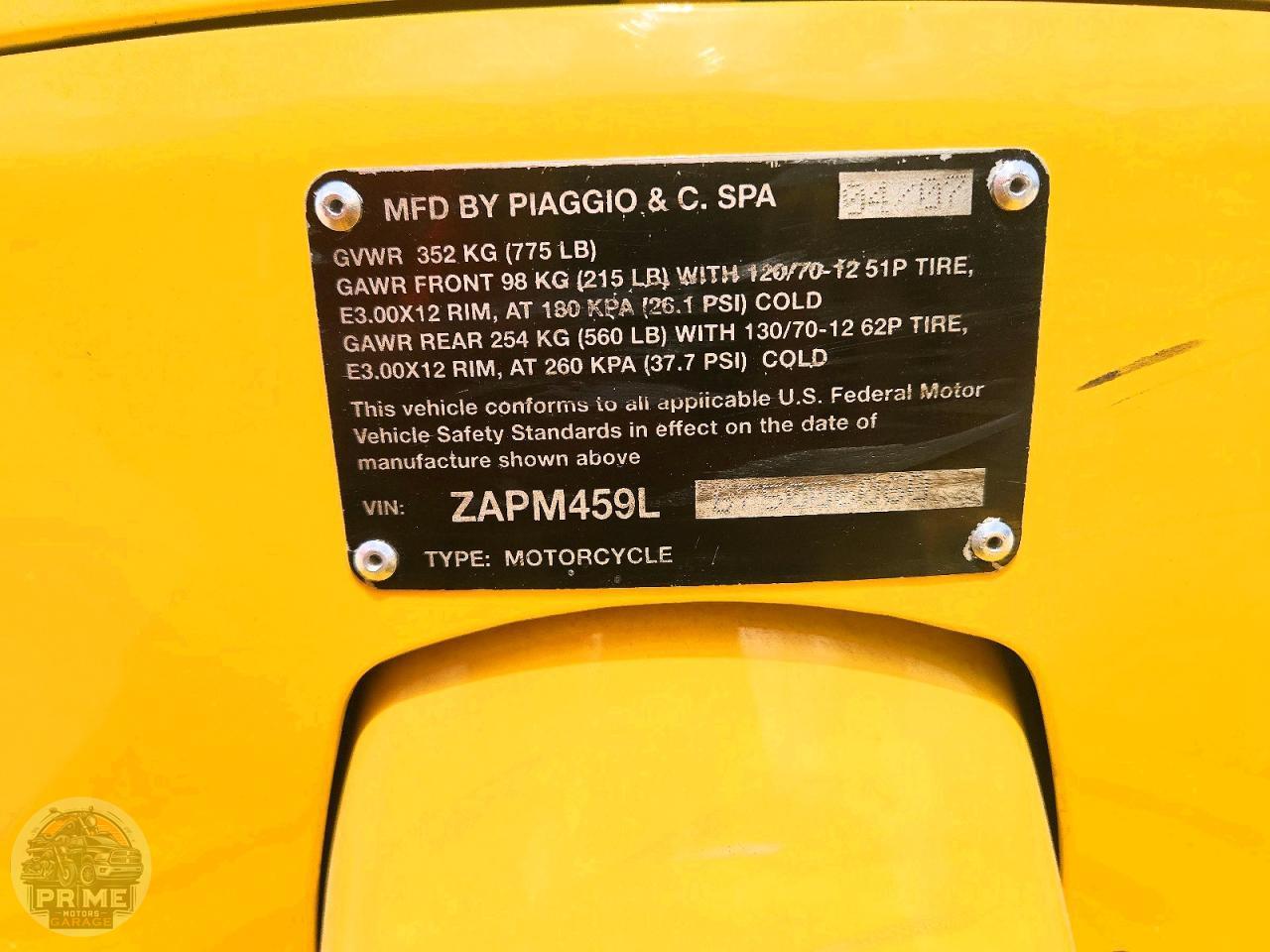 2007 PIAGGIO AND VESPA GTSGTV — фото 9