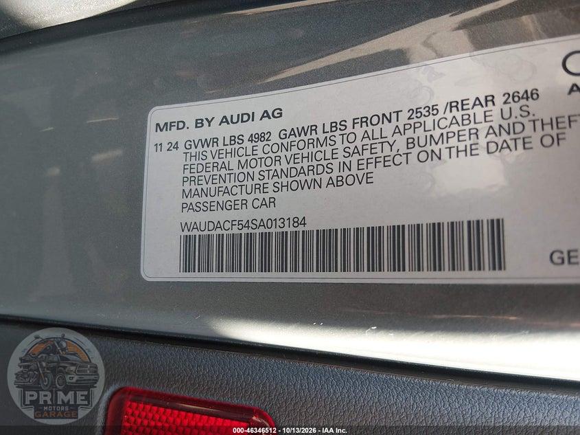 2025 AUDI A5 SPORTBACK PREMIUM 45 TFSI S LINE QUATTRO S TRONIC — фото 9