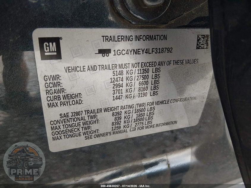 2020 CHEVROLET SILVERADO 2500HD 4WD  STANDARD BED LT — фото 8