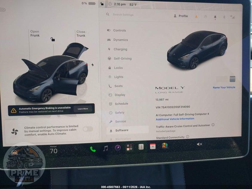 2025 TESLA MODEL Y LONG RANGE DUAL MOTOR REAR-WHEEL DRIVE — фото 7