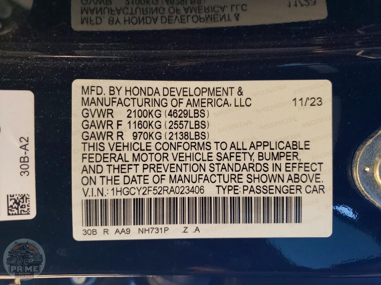 2024 HONDA ACCORD — фото 12
