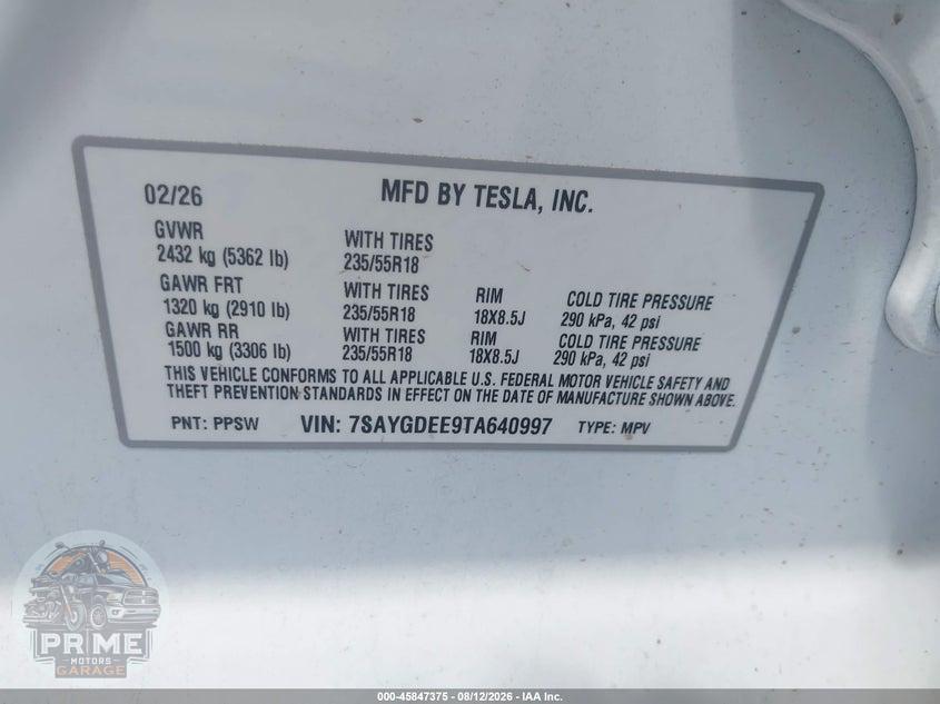 2026 TESLA MODEL Y ALL-WHEEL DRIVE/LONG RANGE LAUNCH SERIES/PREMIUM ALL-WHEEL DRIVE — фото 9