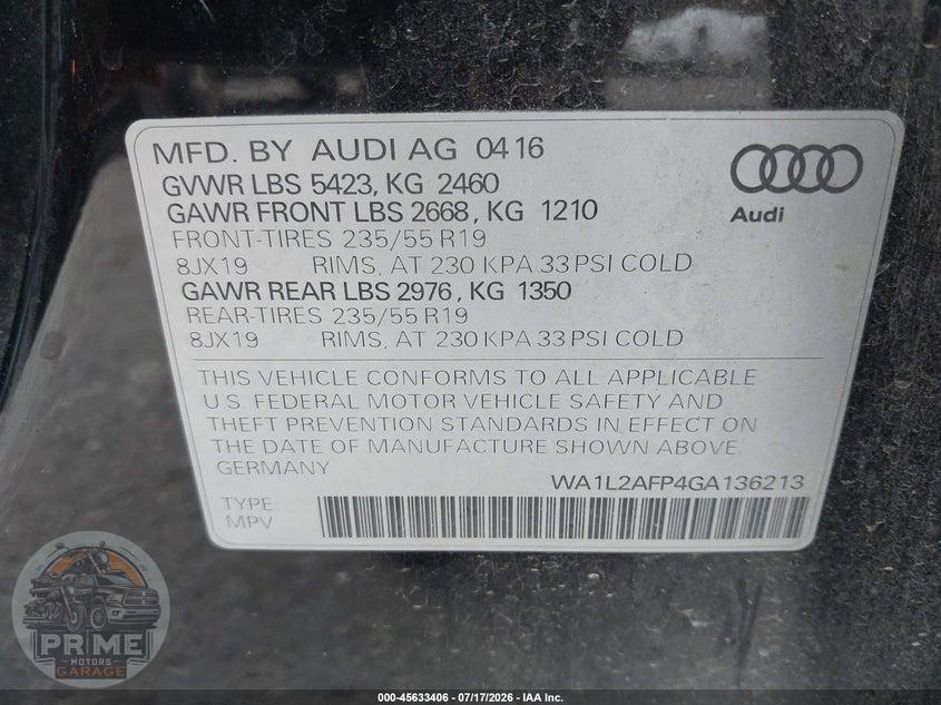 2016 AUDI Q5 2.0T PREMIUM — фото 9