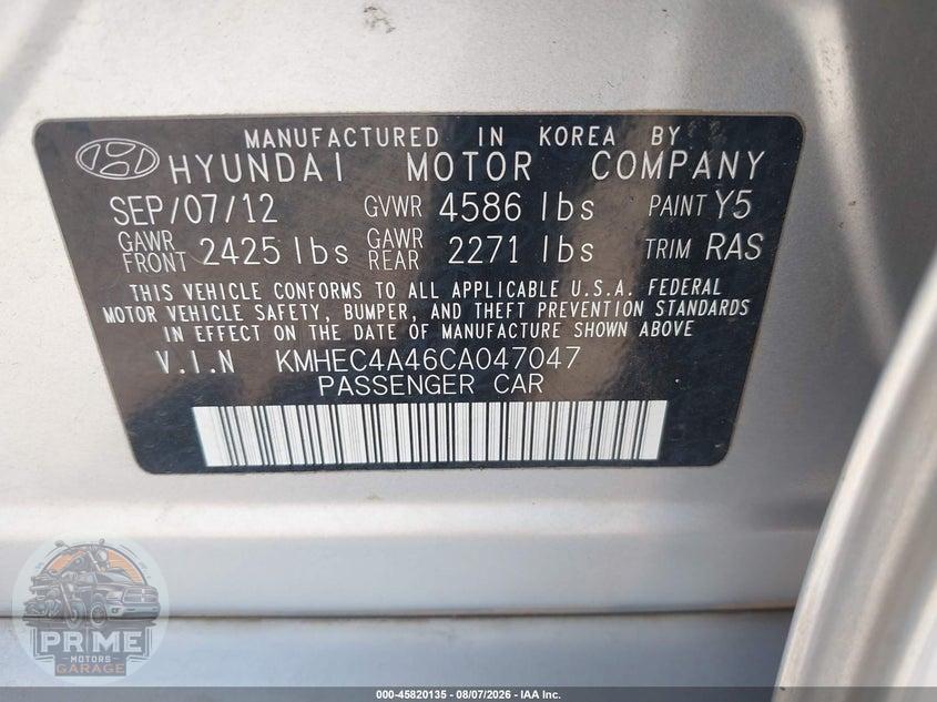 2012 HYUNDAI SONATA HYBRID — фото 9