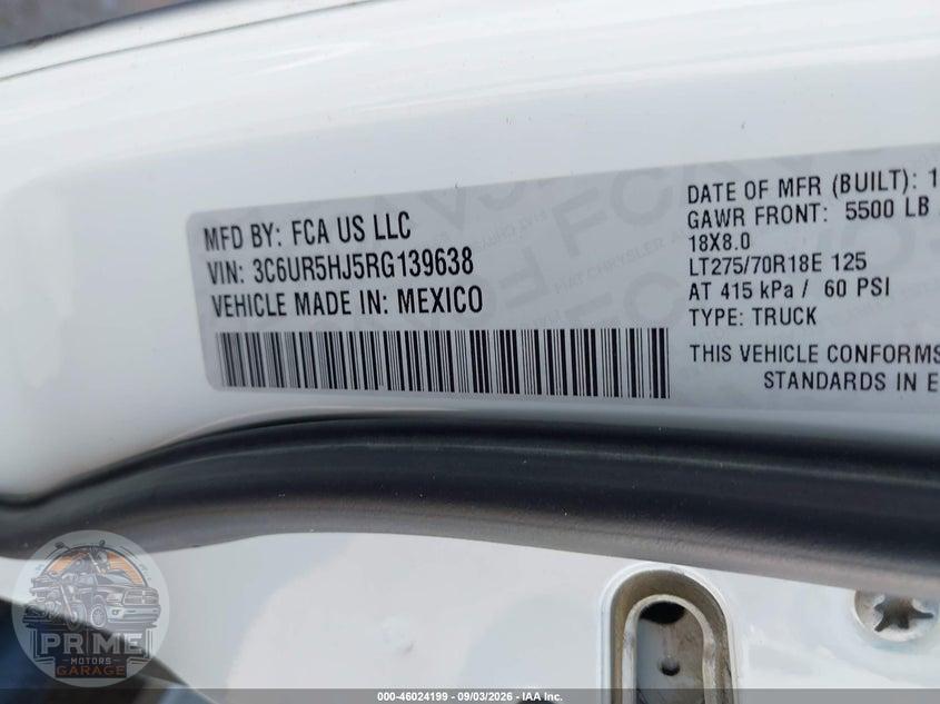 2024 RAM 2500 TRADESMAN  4X4 8' BOX — фото 9
