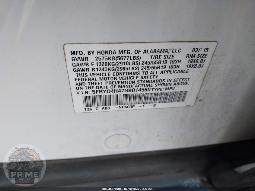 2016 ACURA MDX TECHNOLOGY   ACURAWATCH PLUS PACKAGES/TECHNOLOGY PACKAGE — фото 9