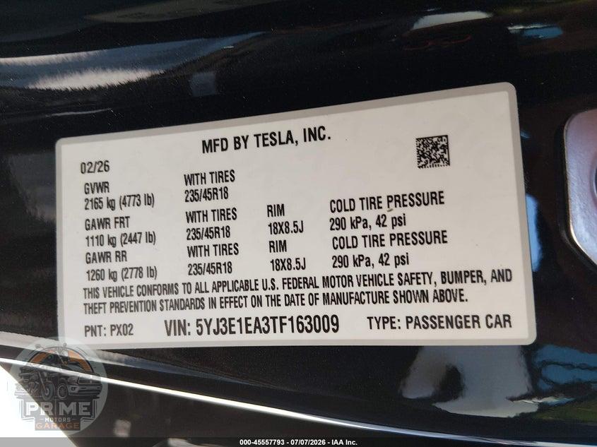 2026 TESLA MODEL 3 PREMIUM REAR-WHEEL DRIVE/REAR-WHEEL DRIVE — фото 9