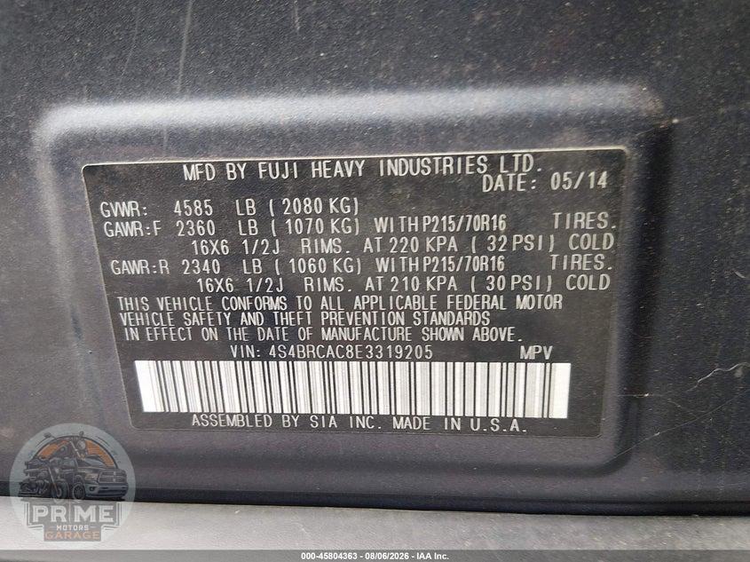 2014 SUBARU OUTBACK 2.5I — фото 9