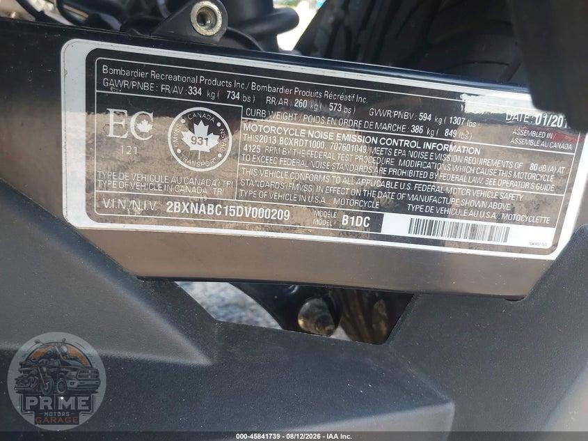 2013 CAN-AM SPYDER ROADSTER RS/RS-S — фото 10