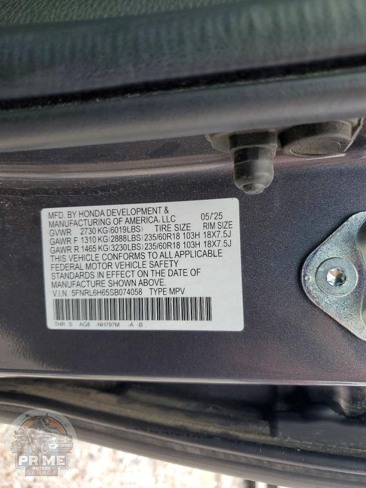 2025 HONDA ODYSSEY — фото 13