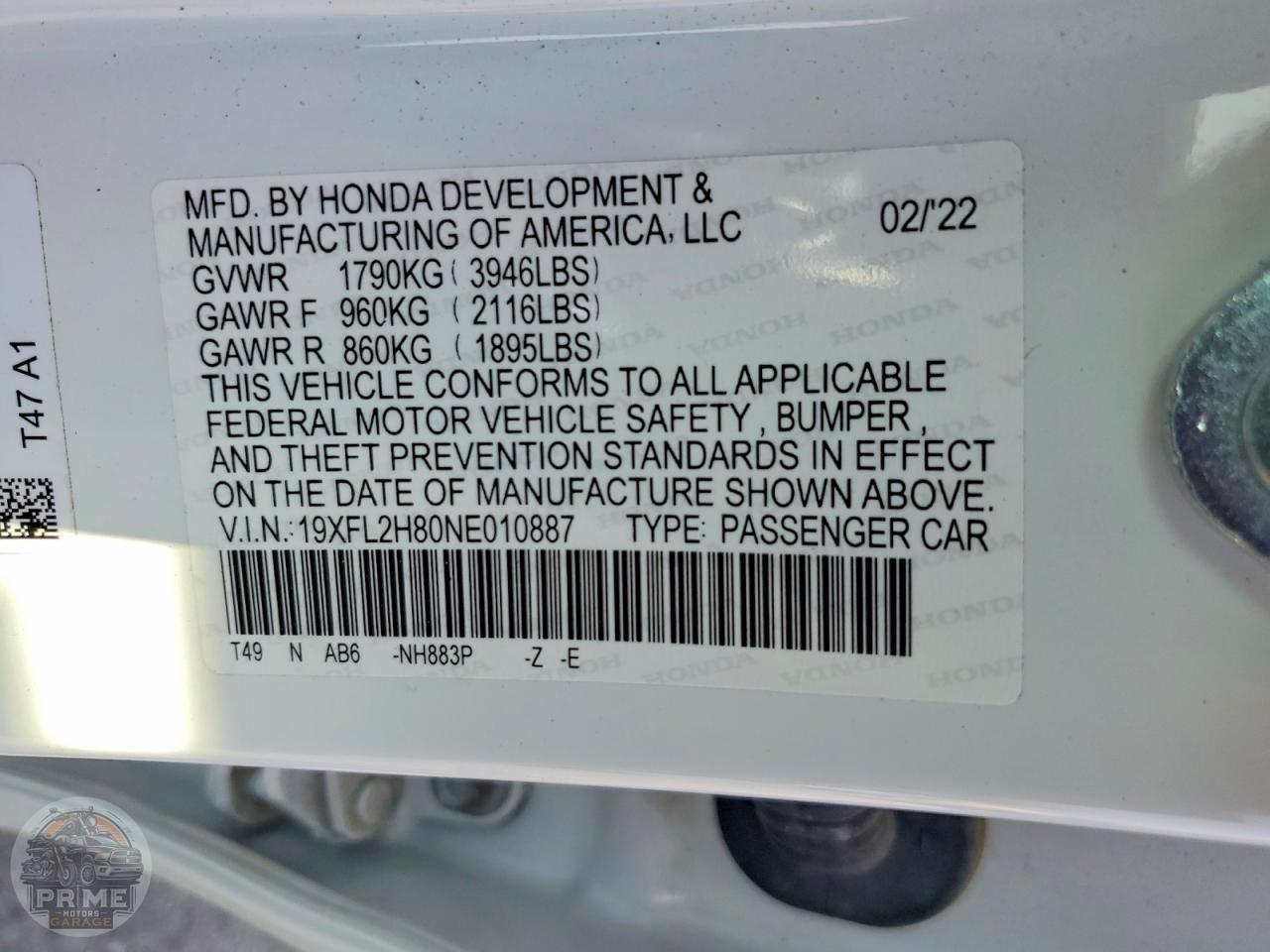 2022 HONDA CIVIC — фото 12
