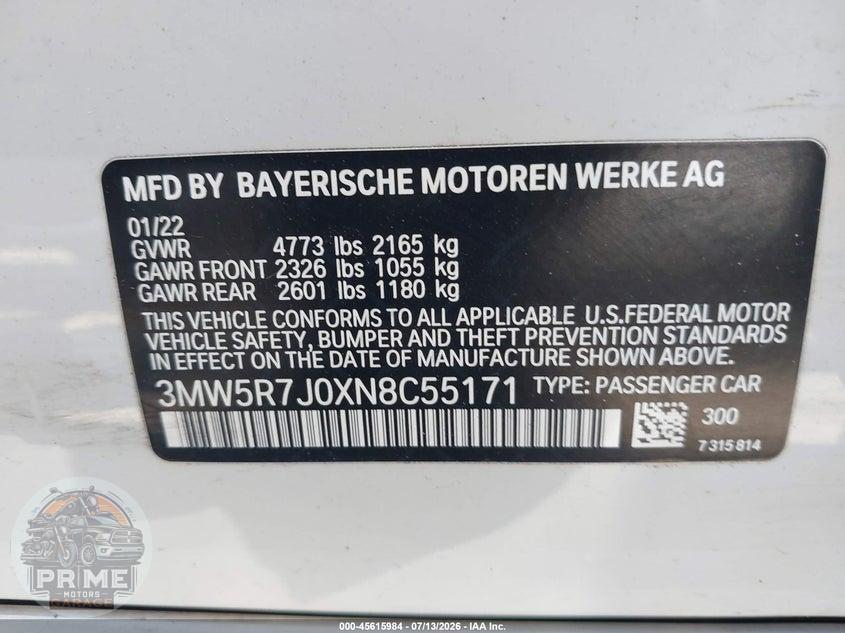 2022 BMW 330I XDRIVE — фото 9