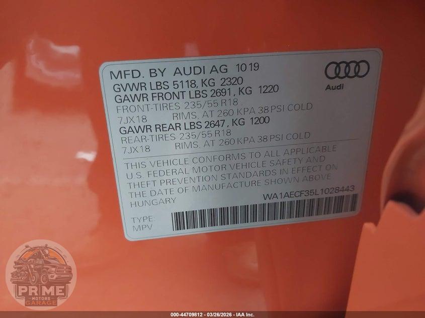 2020 AUDI Q3 PREMIUM 45 TFSI QUATTRO TIPTRONIC — фото 9
