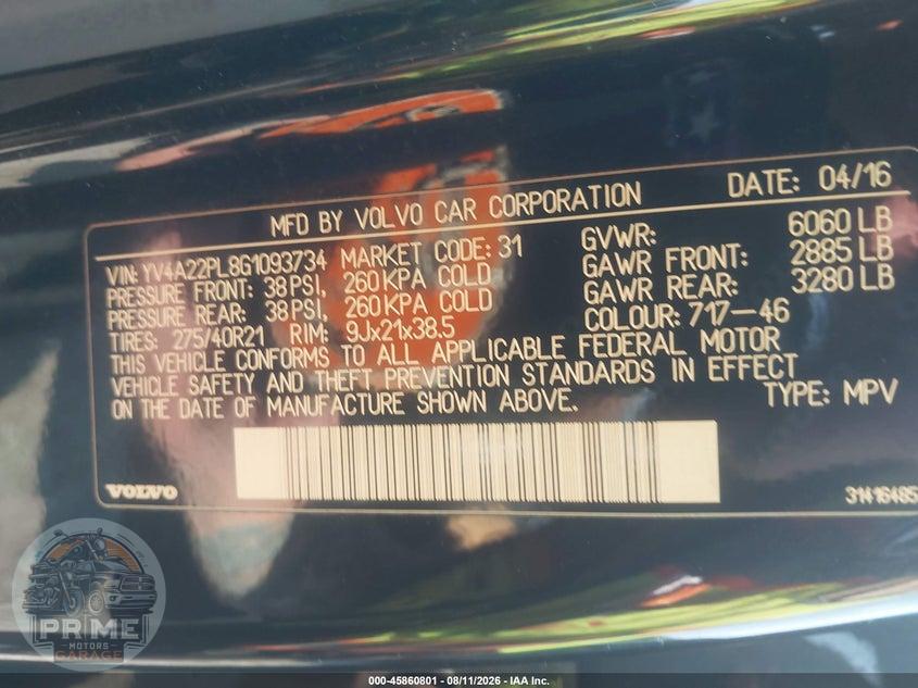 2016 VOLVO XC90 T6 INSCRIPTION — фото 9