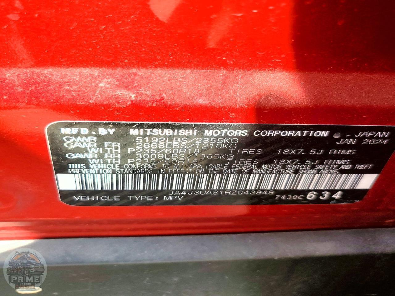 2024 MITSUBISHI OUTLANDER — фото 13