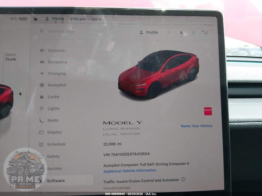 2026 TESLA MODEL Y ALL-WHEEL DRIVE/LONG RANGE LAUNCH SERIES/PREMIUM ALL-WHEEL DRIVE — фото 7