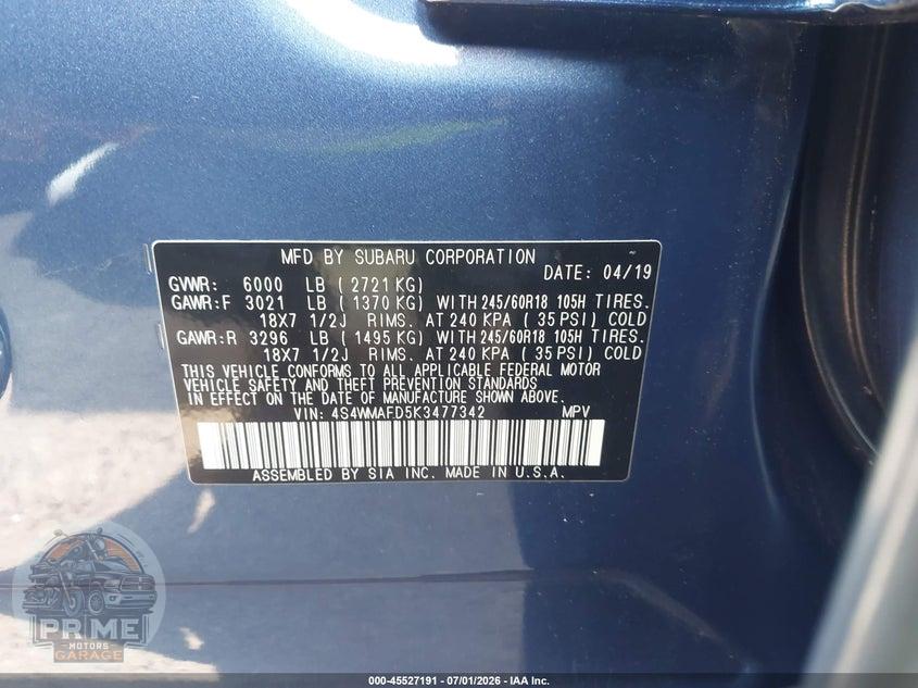2019 SUBARU ASCENT PREMIUM — фото 9