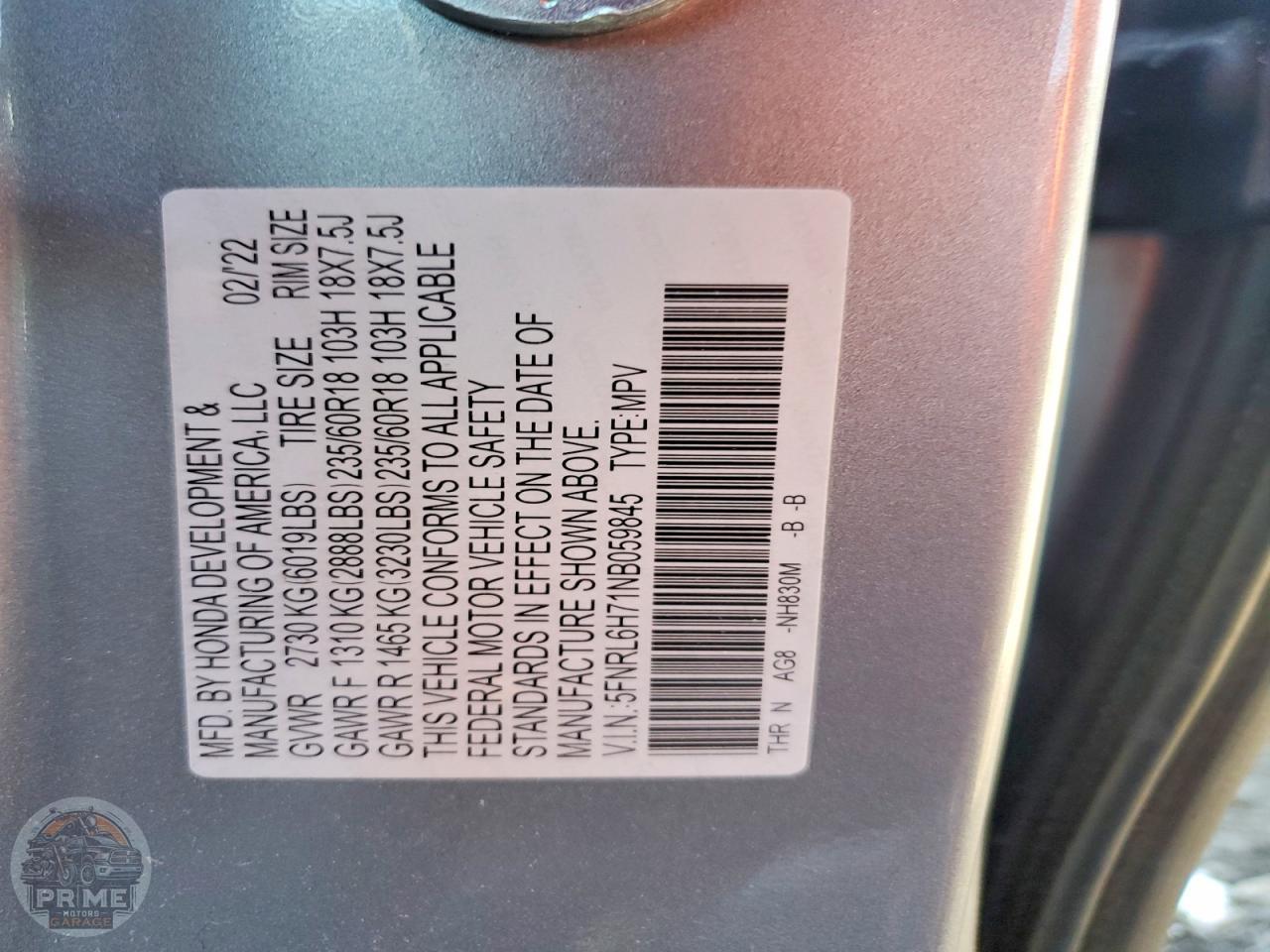 2022 HONDA ODYSSEY — фото 13