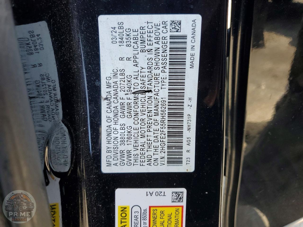 2024 HONDA CIVIC — фото 11