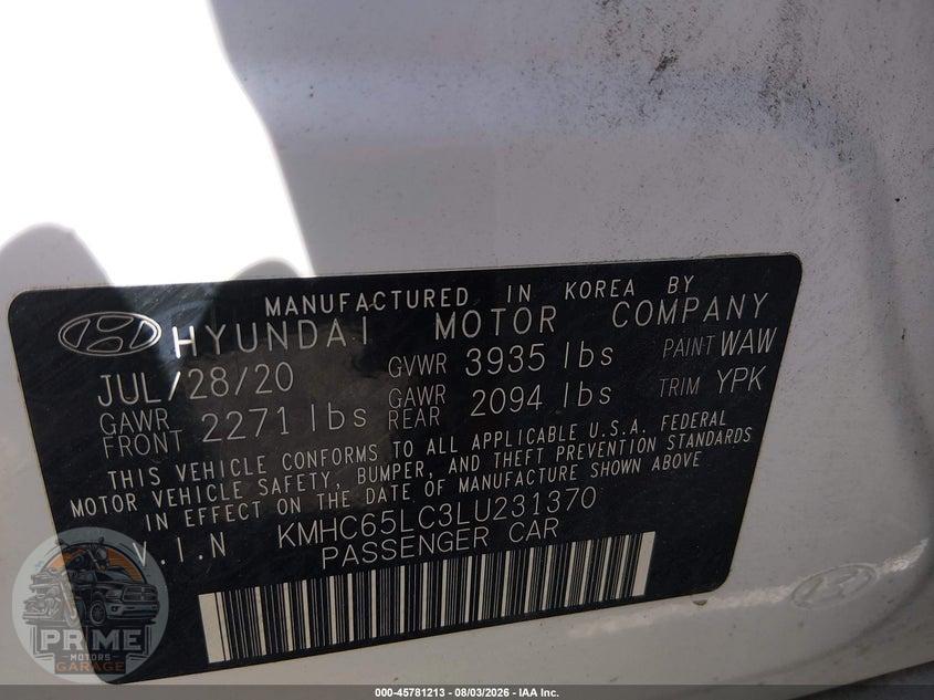 2020 HYUNDAI IONIQ HYBRID BLUE — фото 9