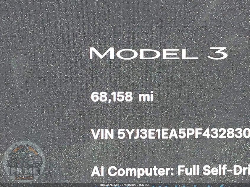2023 TESLA MODEL 3 REAR-WHEEL DRIVE — фото 16