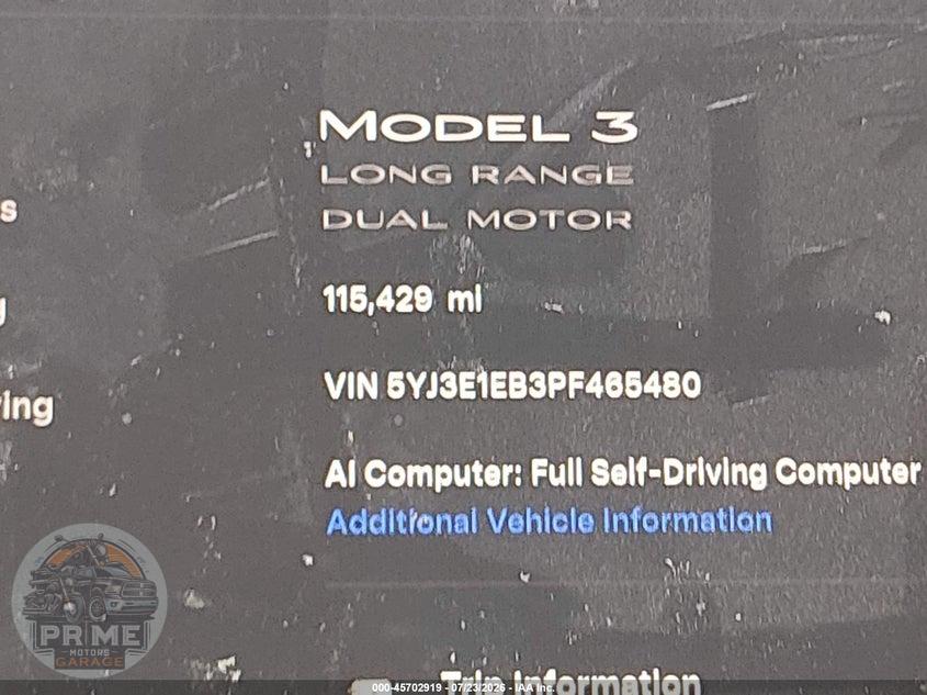 2023 TESLA MODEL 3 LONG RANGE DUAL MOTOR ALL-WHEEL DRIVE — фото 15