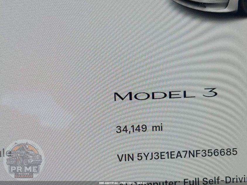 2022 TESLA MODEL 3 REAR-WHEEL DRIVE — фото 16
