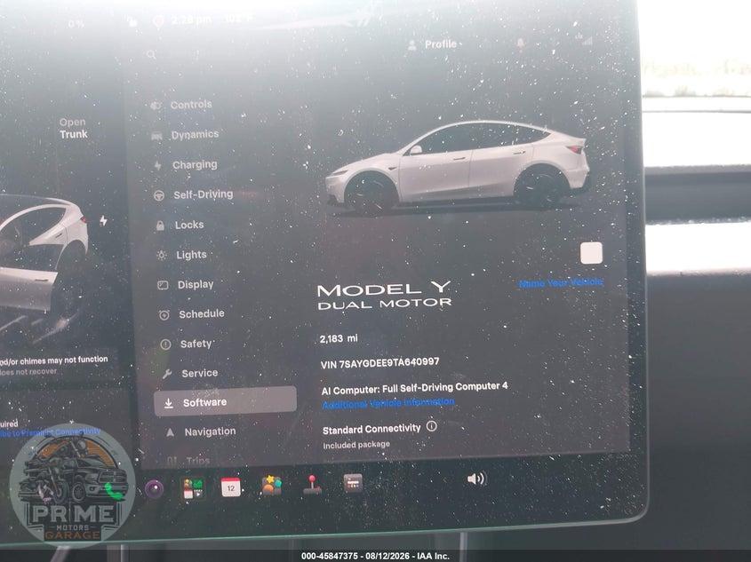 2026 TESLA MODEL Y ALL-WHEEL DRIVE/LONG RANGE LAUNCH SERIES/PREMIUM ALL-WHEEL DRIVE — фото 7