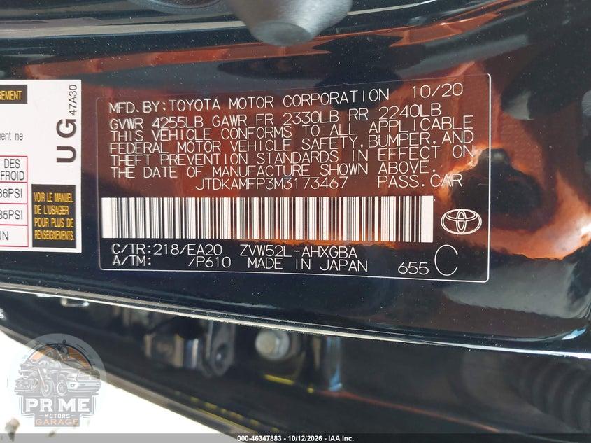 2021 TOYOTA PRIUS PRIME XLE — фото 9