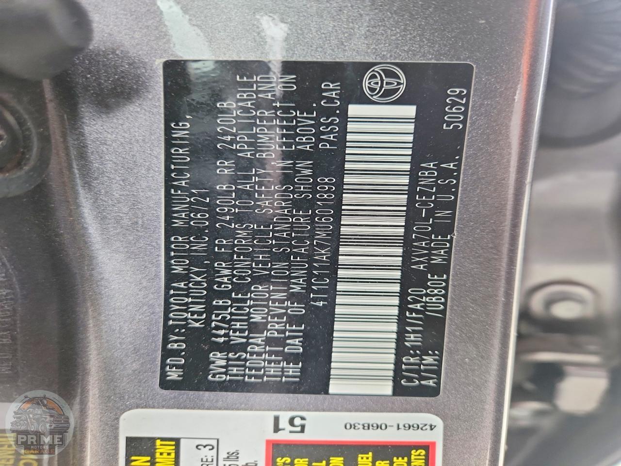 2021 TOYOTA CAMRY — фото 26
