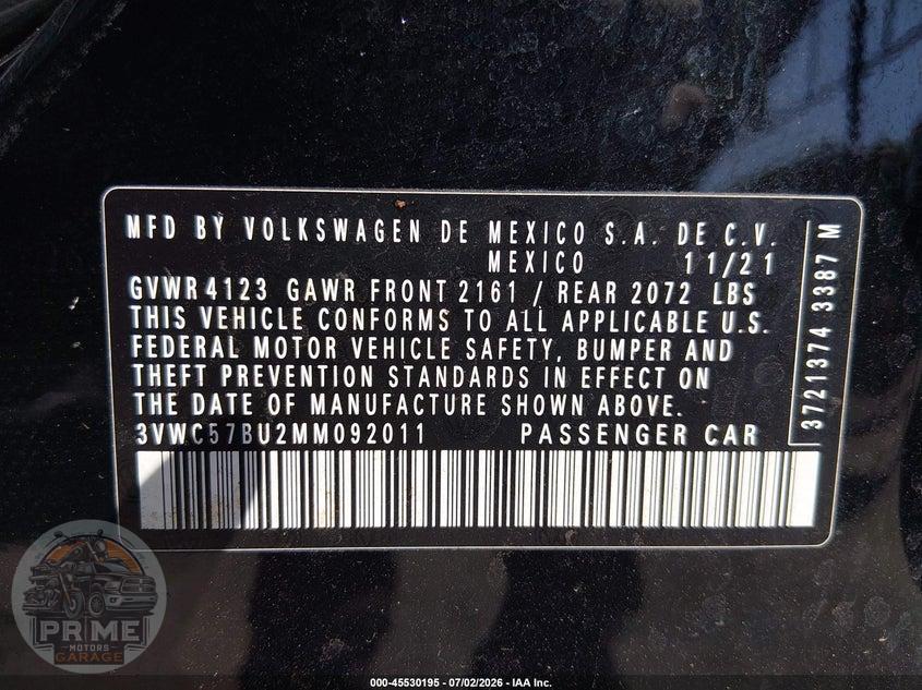 2021 VOLKSWAGEN JETTA 1.4T R-LINE/1.4T SE/S — фото 9